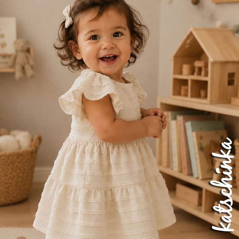 Jersey mit Rüschen Creme 002 | Meterware Strukturjersey